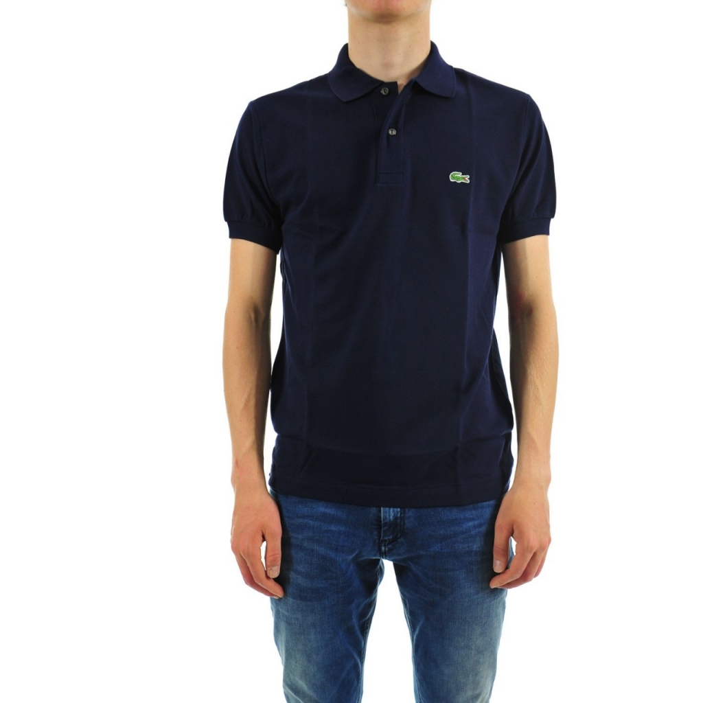 Polo Lacoste Uomo Classic L1212 Mezza Manica 166 MARINE