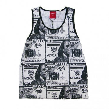 CANOTTA YMCMB TANK TOP MESH PAPER TRAIL Multi unico