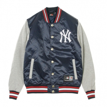 GIUBBOTTO COLLEGE MLB CREECH MIX FABRIC VARSITY JACKET NEYYAN NAVY/WHITE/RED