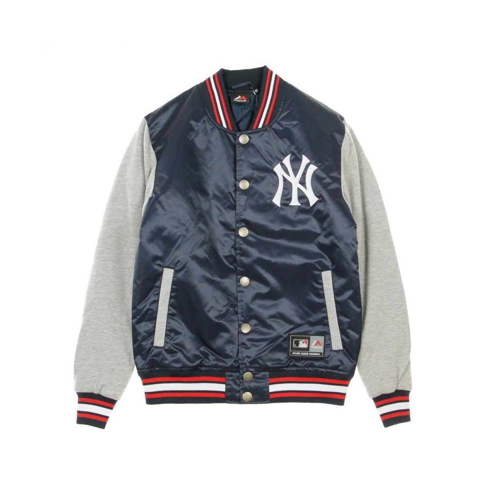 GIUBBOTTO COLLEGE MLB CREECH MIX FABRIC VARSITY JACKET NEYYAN NAVY/WHITE/RED