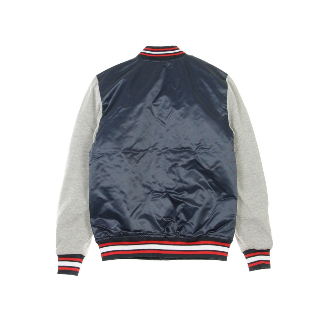 GIUBBOTTO COLLEGE MLB CREECH MIX FABRIC VARSITY JACKET NEYYAN NAVY/WHITE/RED