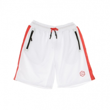 PANTALONCINO TIPO BASKET RAY ACTIVE SHORT WHITE/RED