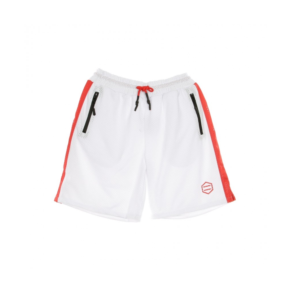 PANTALONCINO TIPO BASKET RAY ACTIVE SHORT WHITE/RED
