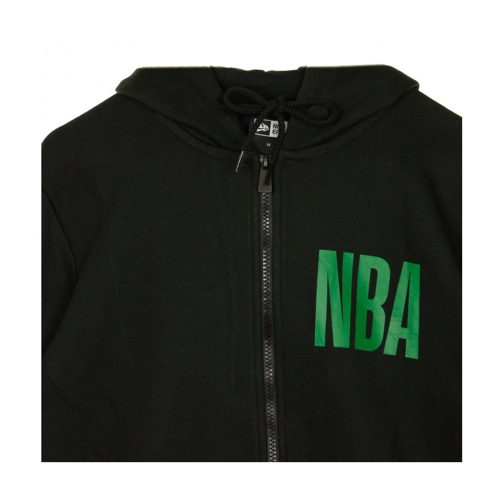 FELPA CAPPUCCIO ZIP NBA FULL ZIP HOODY BOSCEL BLACK/ORIGINAL TEAM COLORS