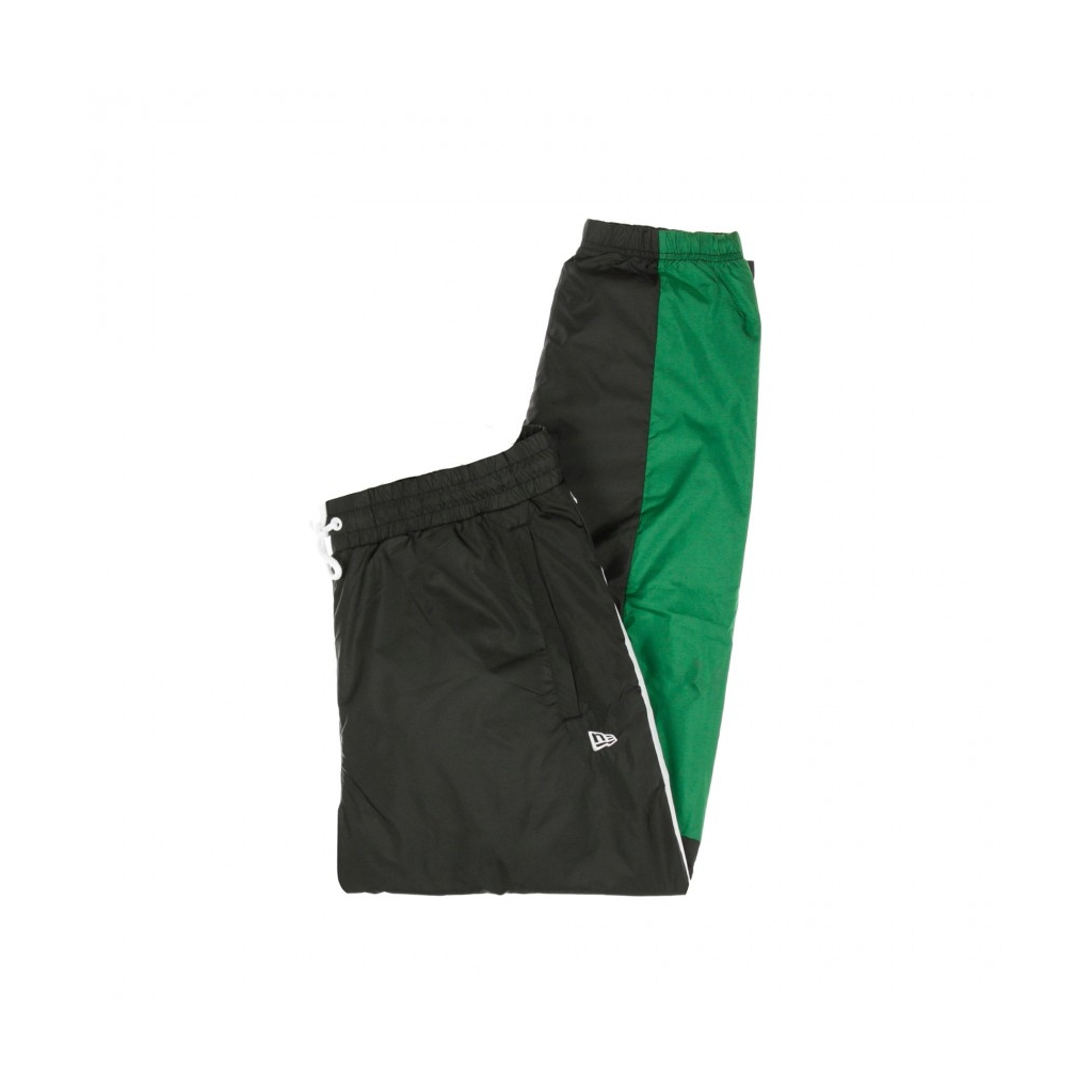 PANTALONE TUTA COLOUR BLOCK TRACK PANT NEW ERA BLACK/WHITE/KELLY GREEN