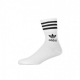 CALZA MEDIA MID CUT CREW SOCKS WHITE/BLACK