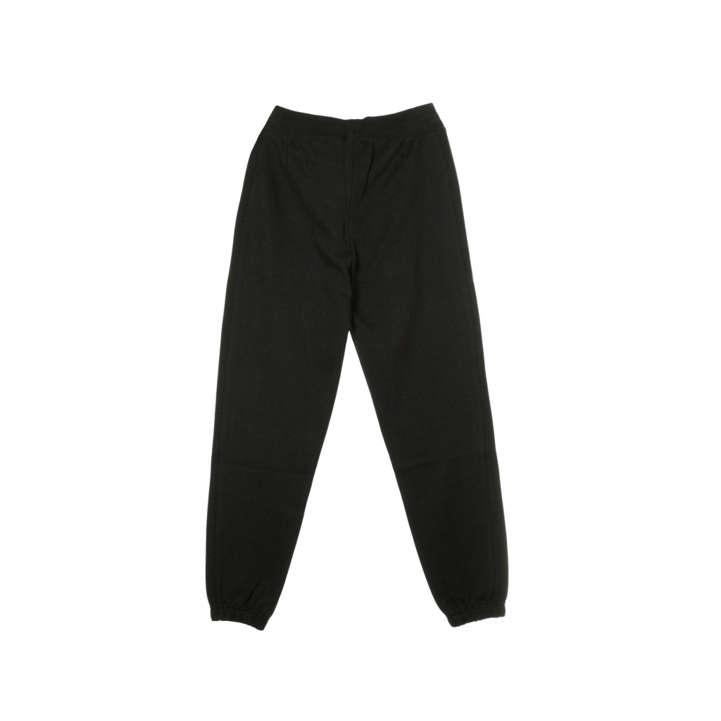 PANTALONE TUTA LEGGERO NE RIBBED INSERT JOGGER NEWERA BLACK/WHITE