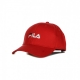 CAPPELLINO VISIERA CURVA LINEAR LOGO 6 PANEL TRUE RED