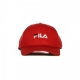 CAPPELLINO VISIERA CURVA LINEAR LOGO 6 PANEL TRUE RED