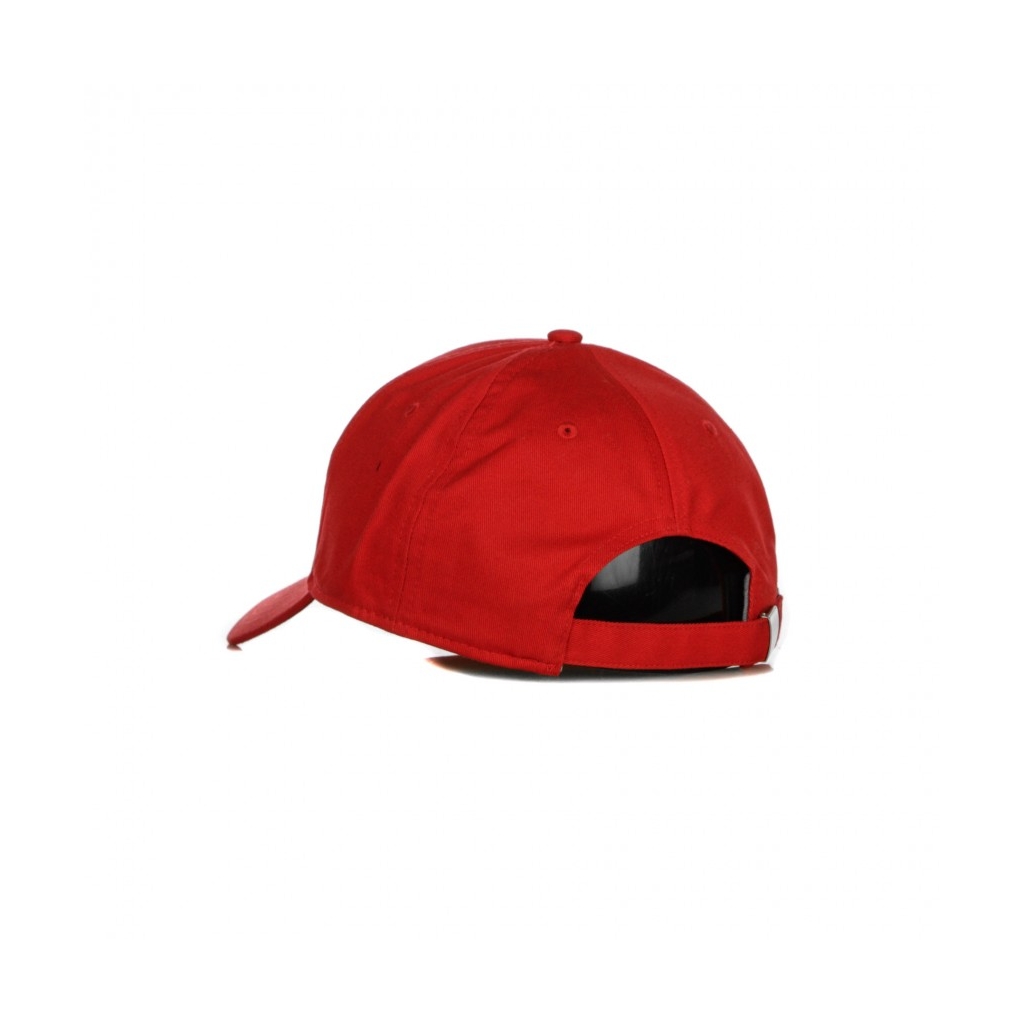 CAPPELLINO VISIERA CURVA LINEAR LOGO 6 PANEL TRUE RED