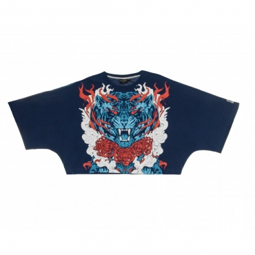 MAGLIETTA CORTA AKIRA LONG SLEEVES OVER NAVY