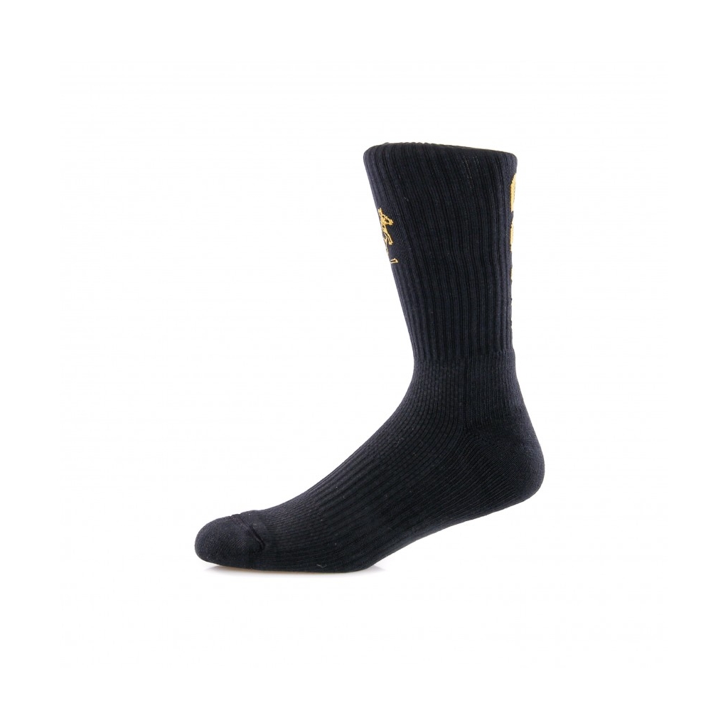 CALZA MEDIA LOGOS HARD COURT SOCKS BLACK/OCHRE