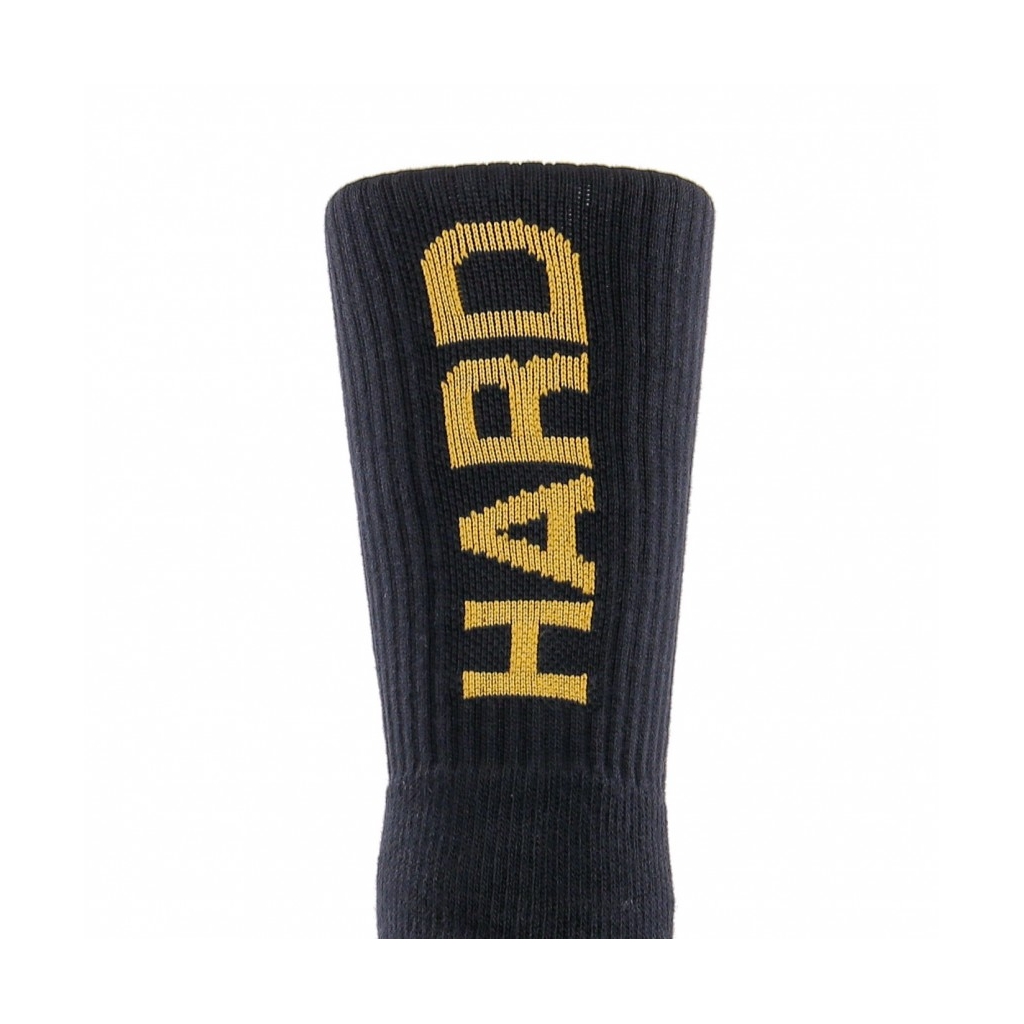 CALZA MEDIA LOGOS HARD COURT SOCKS BLACK/OCHRE