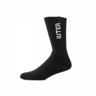 CALZA MEDIA LOGO TENNIS SOCKS BLACK