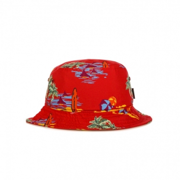 CAPPELLO DA PESCATORE BEACH BUCKET HAT ETNA RED