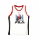 CANOTTA TIPO BASKET FORBES TANK BRIGHT WHITE/BLACK