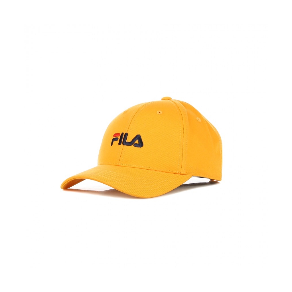 CAPPELLINO VISIERA CURVA LINEAR LOGO 6 PANEL FLAME ORANGE