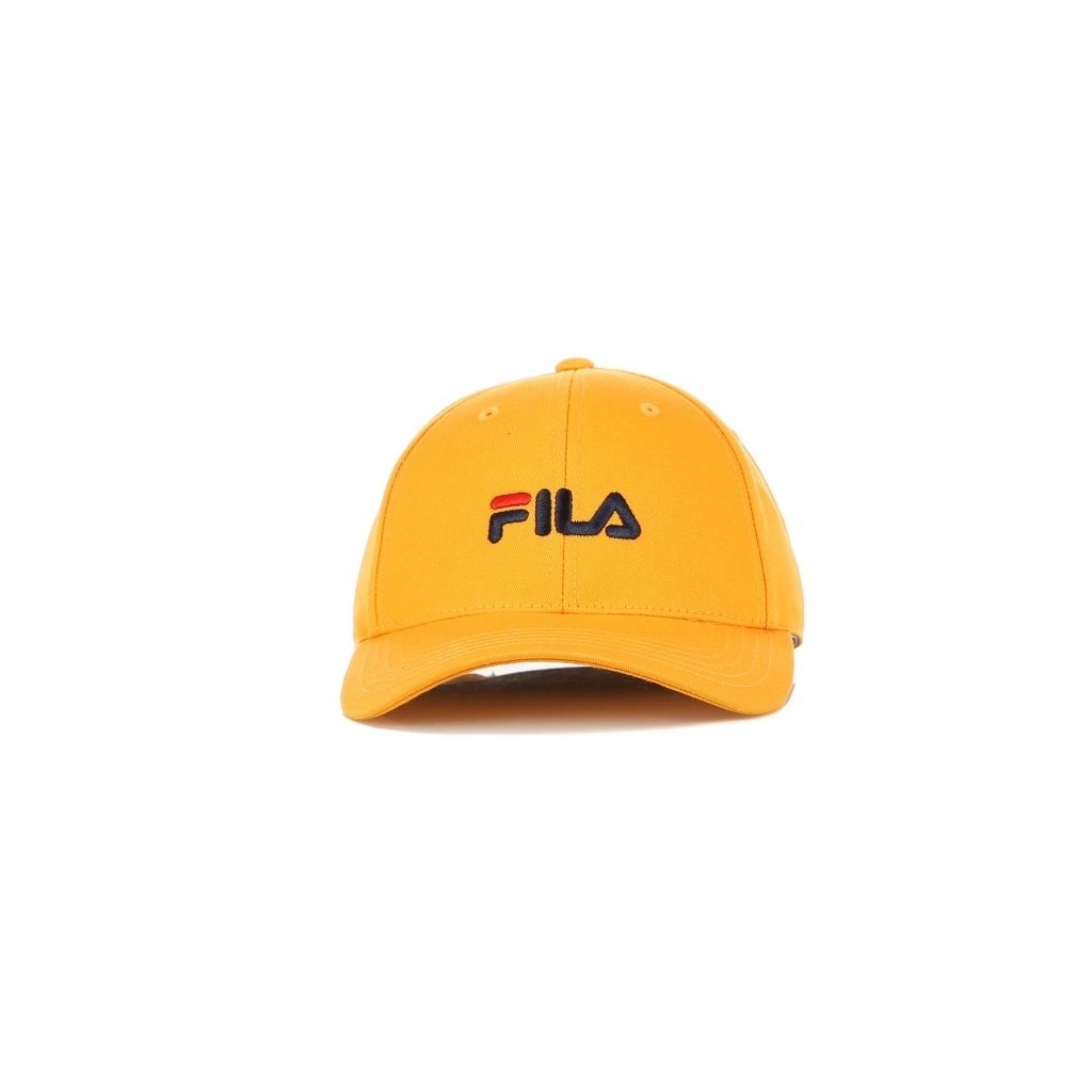 CAPPELLINO VISIERA CURVA LINEAR LOGO 6 PANEL FLAME ORANGE