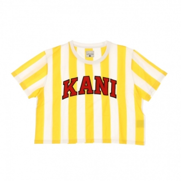 MAGLIETTA CORTA SERIF STRIPE TEE WHITE