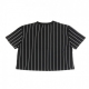 MAGLIETTA CORTA SIGNATURE PINSTRIPE TEE BLACK