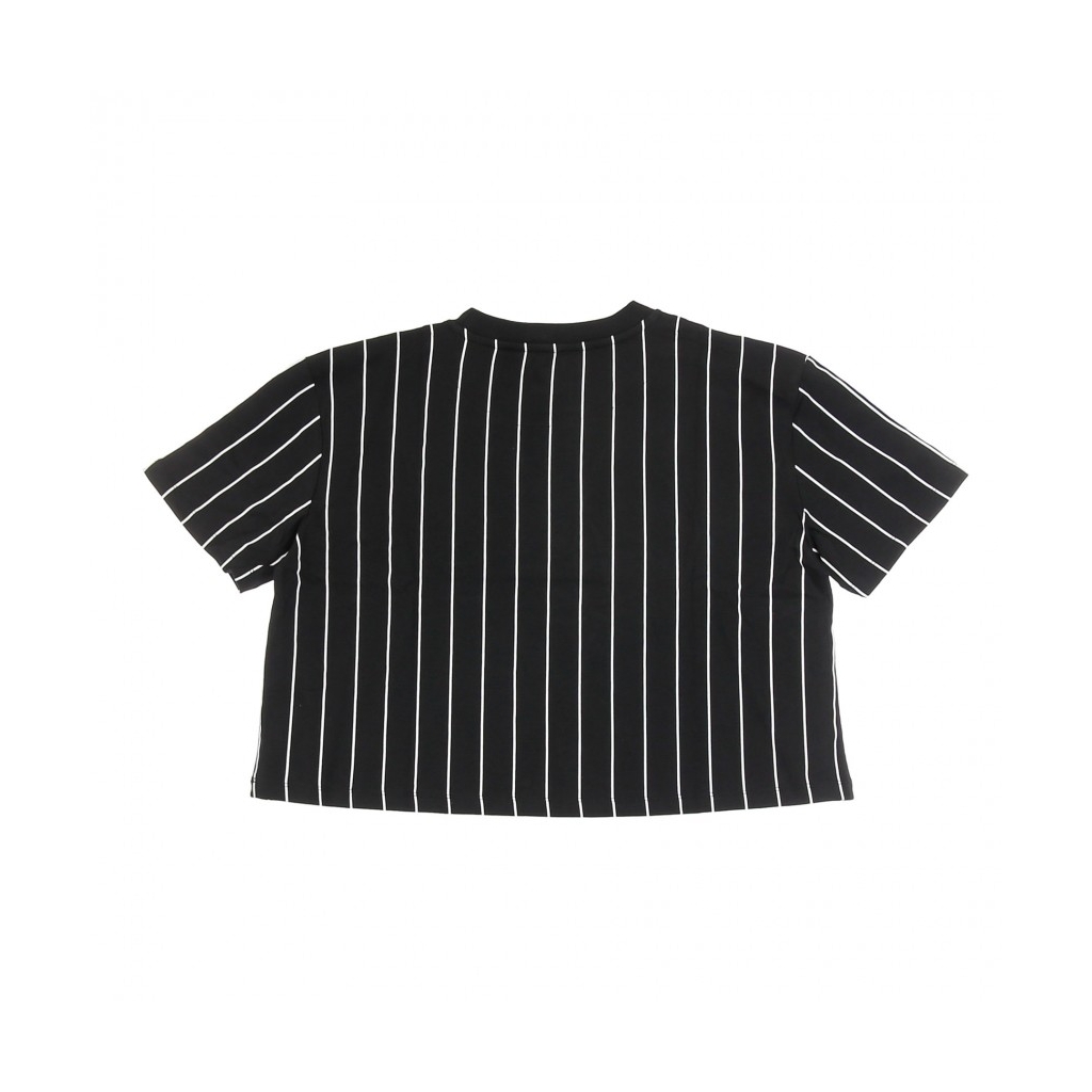 MAGLIETTA CORTA SIGNATURE PINSTRIPE TEE BLACK