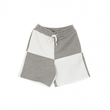 PANTALONE CORTO TUTA BIGCHECK SHORT WHITE/GREY