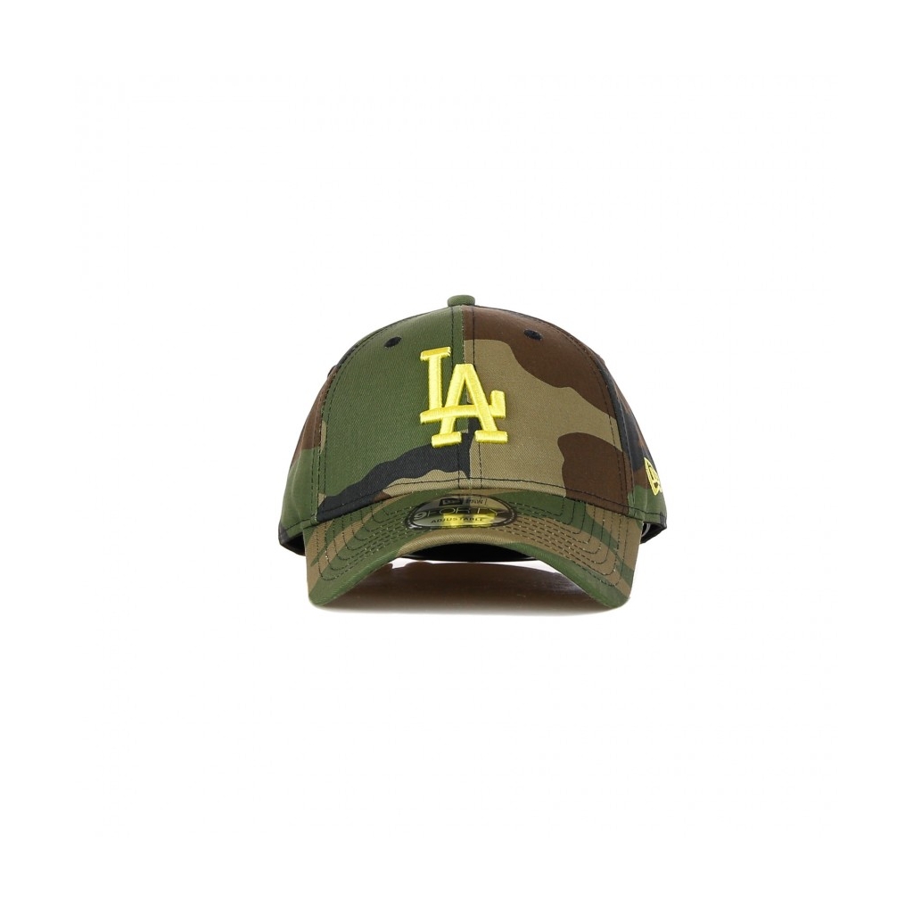 CAPPELLINO VISIERA CURVA MLB ALL OVER CAMO 940 LOSDOD WOODLAND CAMO/YELLOW