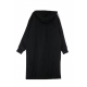 VESTITO HOODIE DRESS BLACK