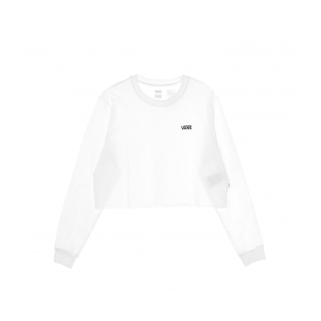 MAGLIETTA MANICA LUNGA CORTA JUNIOR V L/S CROP TEE WHITE