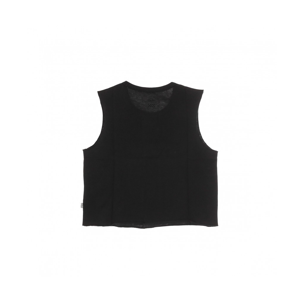 CANOTTA CORTA JUNIOR V MUSCLE CROP BLACK