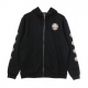 FELPA CAPPUCCIO ZIP SPLIT CROSS ZIP HOOD BLACK