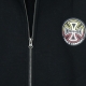 FELPA CAPPUCCIO ZIP SPLIT CROSS ZIP HOOD BLACK