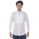 CAMICIA CAMICIA PETTORINA CON PLISSE BIANCO