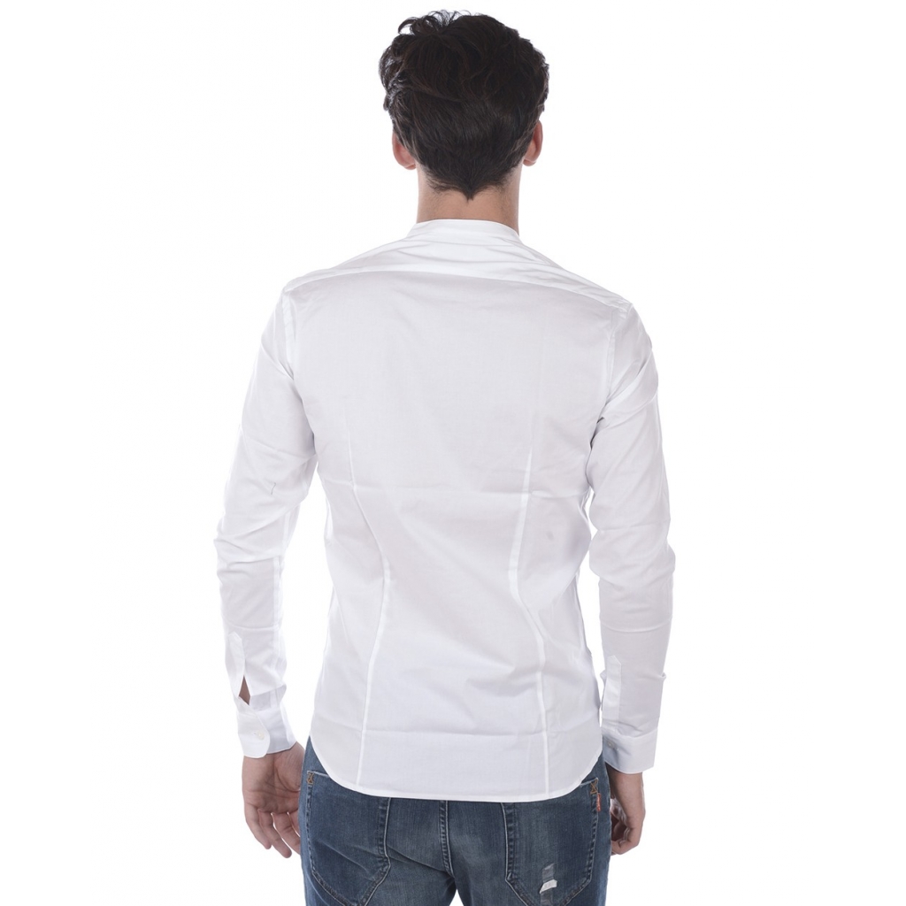 CAMICIA CAMICIA KOREANA SLIM FIT BIANCO