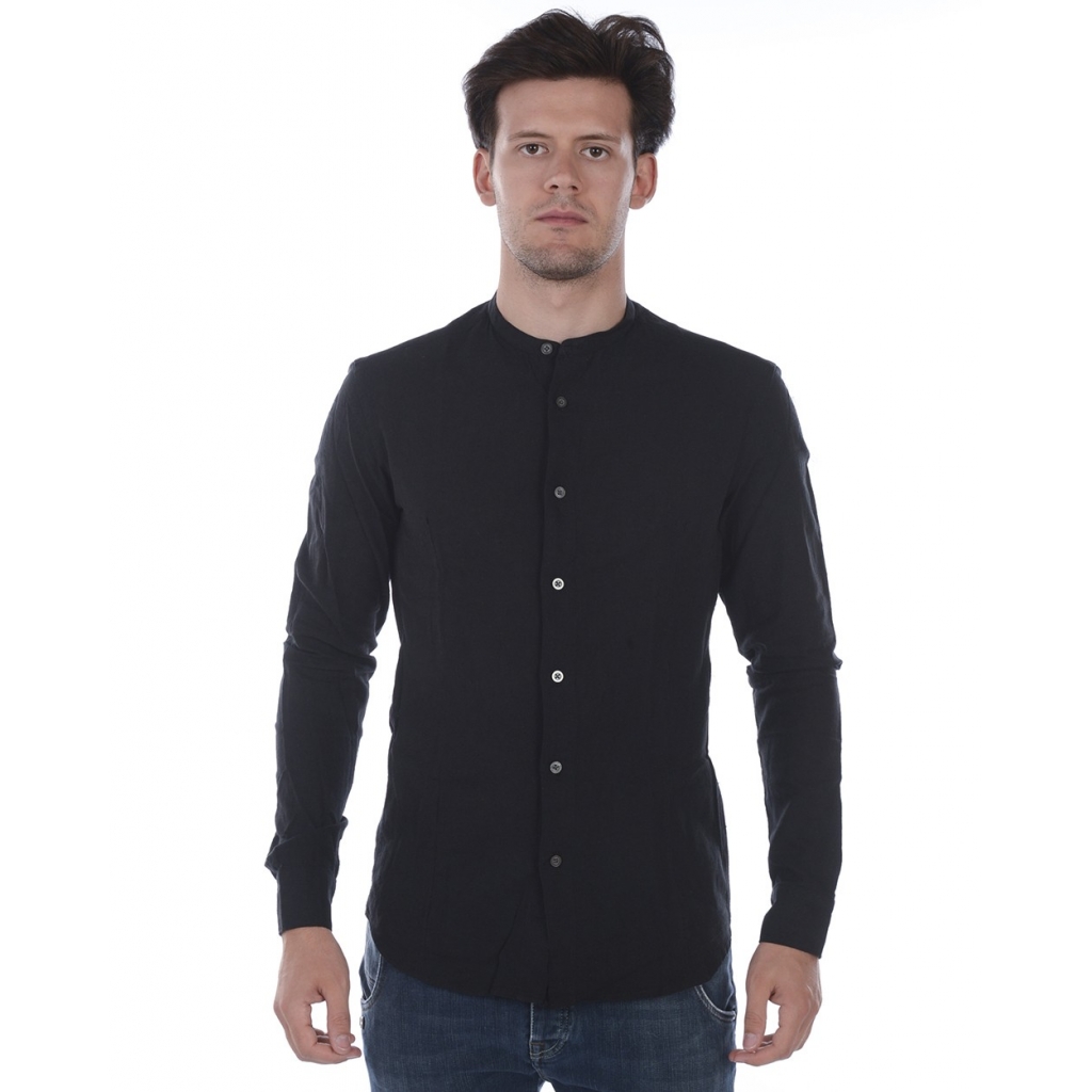 CAMICIA CAMICIA KOREANA SLIM FIT NERO