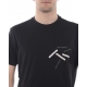 T-SHIRT MAGLIA ETICHETTA NERO