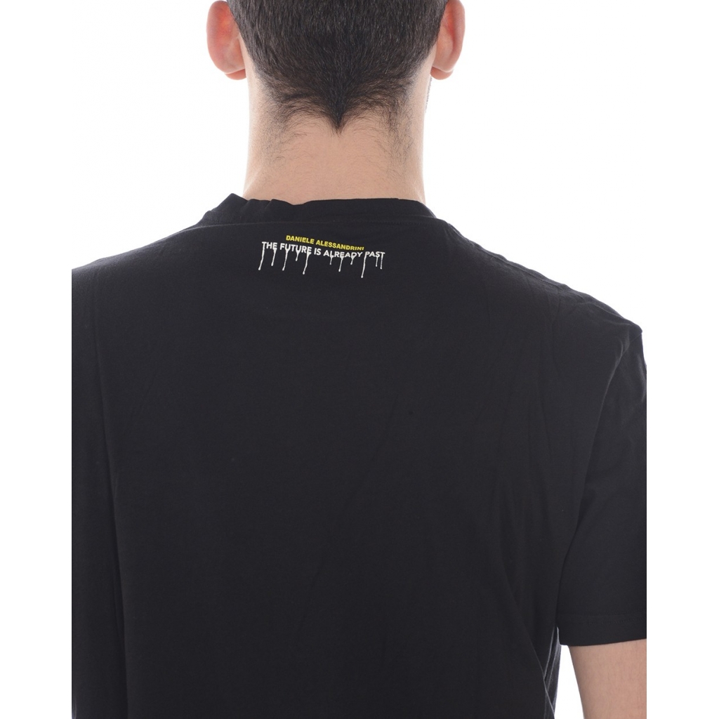 T-SHIRT MAGLIA ETICHETTA NERO