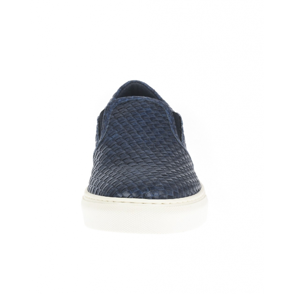 SCARPE SCARPA SLIP ON INTRECCIATA BLU