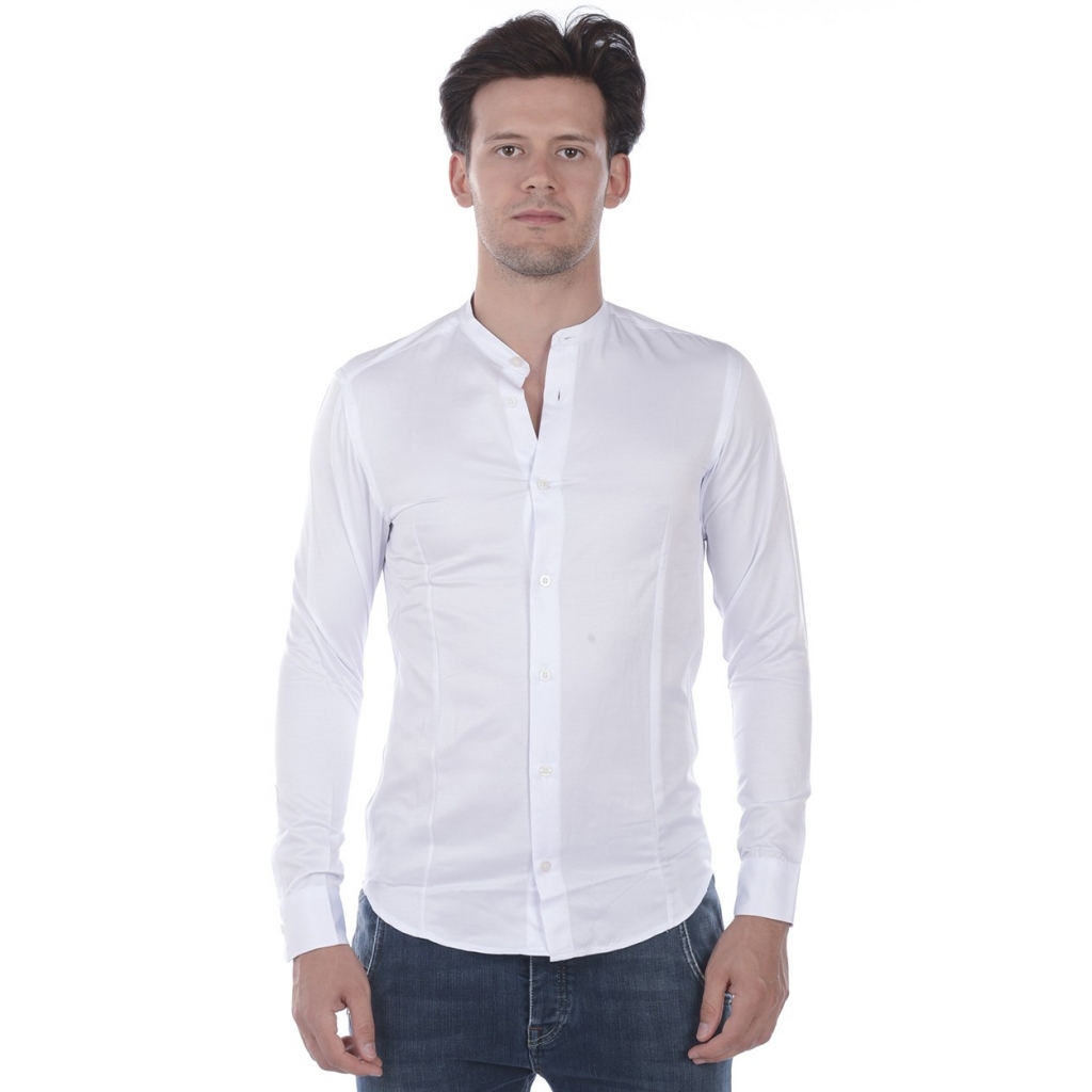 CAMICIA CAMICIA KOREANA SLIM FIT BIANCO
