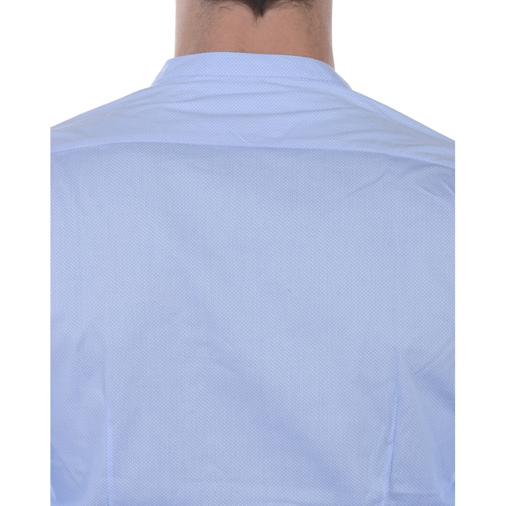 CAMICIA CAMICIA KOREANA SLIM FIT AZZURRO