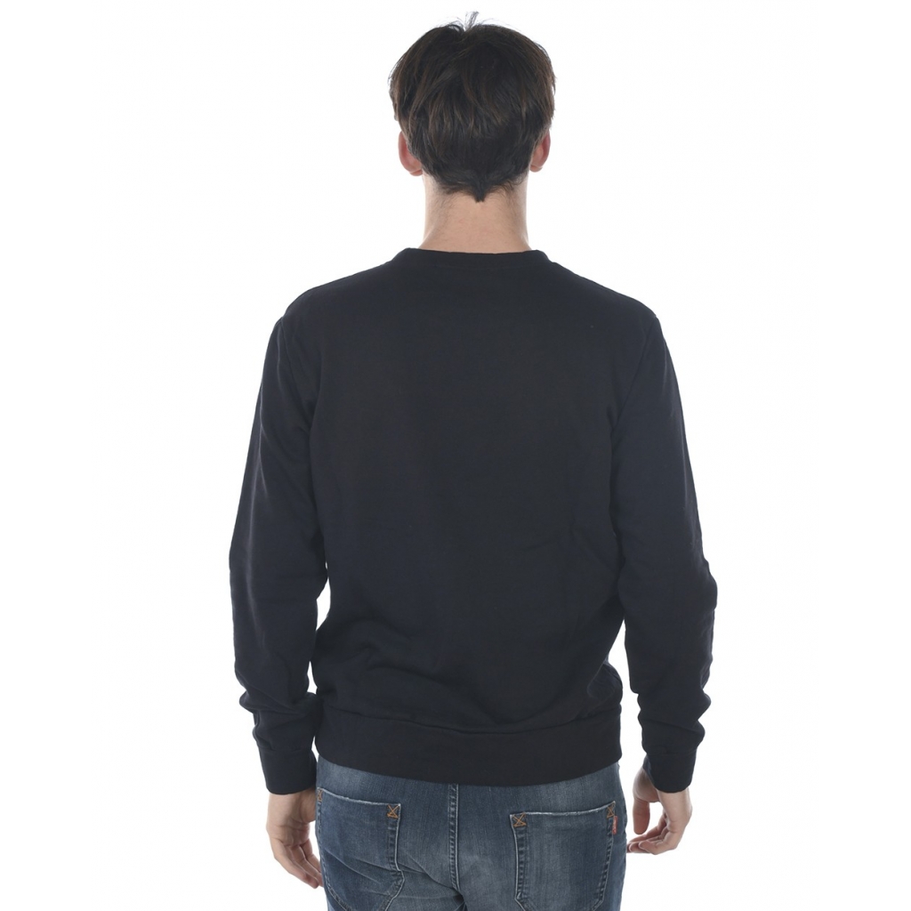 FELPA MAGLIA SCENTRATO RIC NERO
