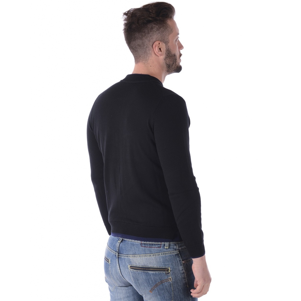 MAGLIA ZIPPED TIGER JUMPER NERO