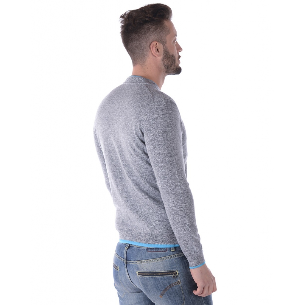 MAGLIA ZIPPED TIGER JUMPER GRIGIO