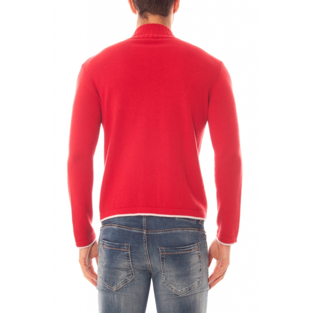MAGLIONE MADE IN ITALY ROSSO