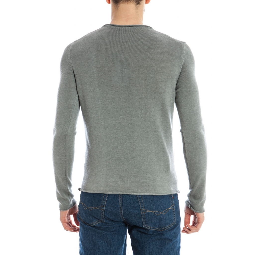 MAGLIA SCOLLO V BASICO TELAIO B VERDE