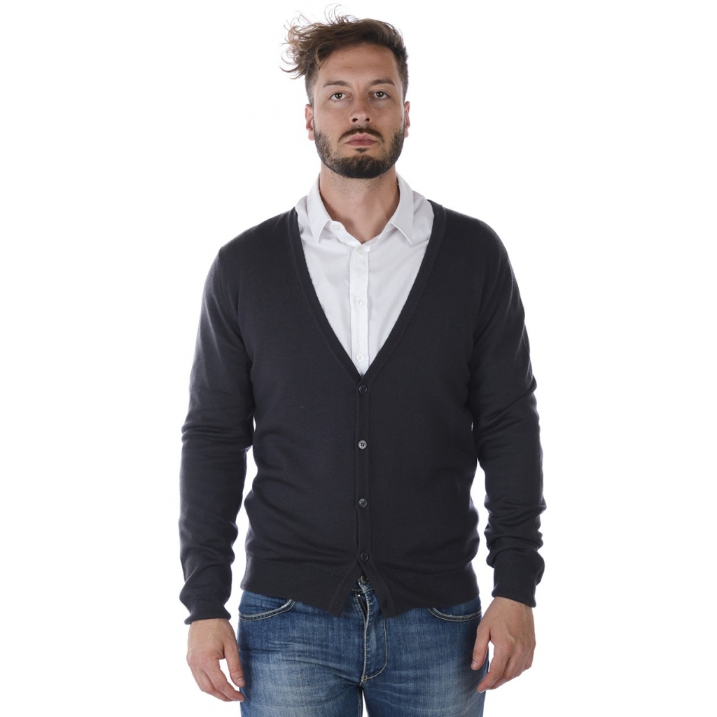 CARDIGAN MADE IN PORTUGAL GRIGIO