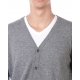 CARDIGAN MAGLIA ACCIDA GRIGIO