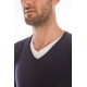 MAGLIA MAGLIA SCOLLO V BASICO BLU