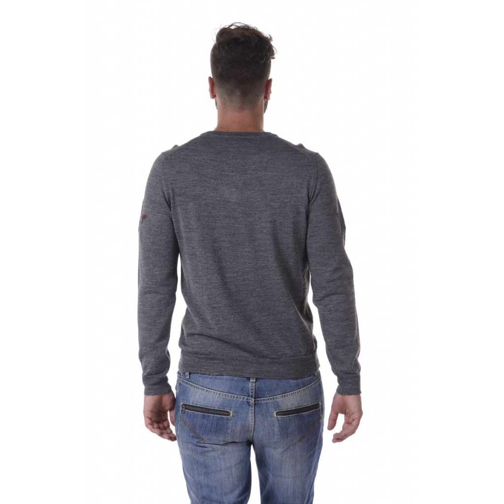 MAGLIA MAGLIA V STELLA SPALLA GRIGIO