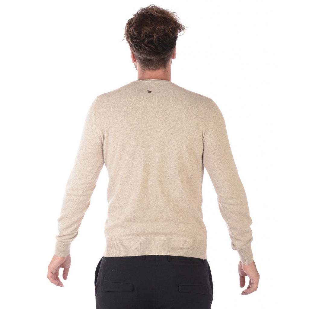 MAGLIA MAGLIA GIRO COLLO CLASSICO BEIGE